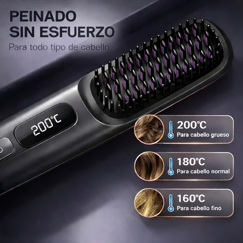 Peine alisador portátil inalámbrico