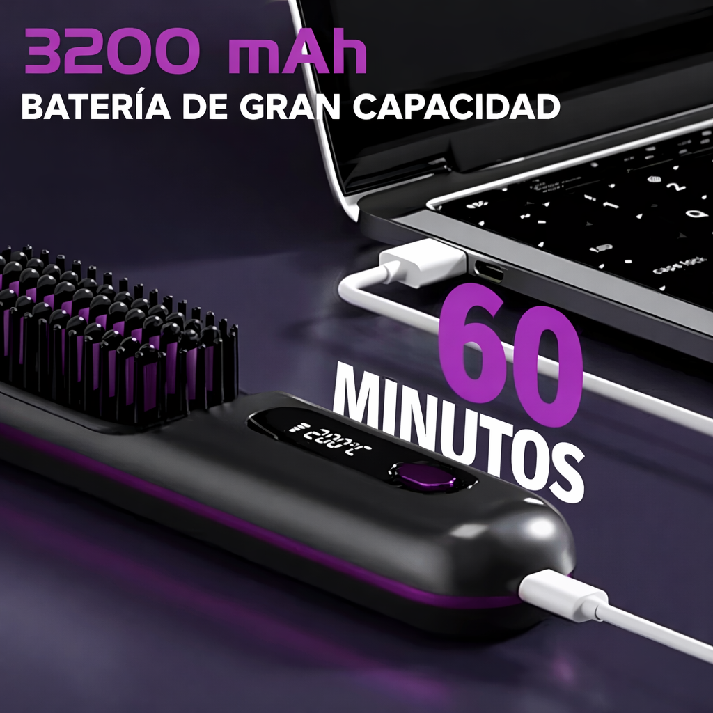 Peine alisador portátil inalámbrico